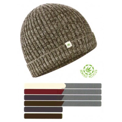 Bonnet genre béret en chanvre et coton bio 